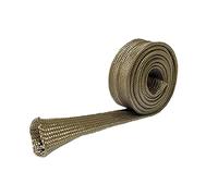 Pzuryhg Automotive Wire Heat Shield, Cuttable Fire Sleeve Roll, Effective Plug Wire & Hose Protector for Brake Cable & Electrical Wiring