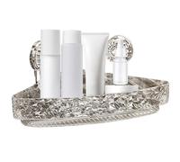Pzuryhg Bathroom Corner Wall Shelf, Suction Cup Triangle Rack, Large Load-Bearing Shower Organizer, Ideal for Kitchen, Bathroom, Bedroom, Living Room Storage, 11.81x8.66x2.36 inches