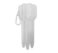 Pzuryhg Custodia per freccette, custodia rigida regolabile per 3 freccette, per garage, ristorante, sala giochi, pratica e concorrenza a casa, bianco, Refer to description, Unisex