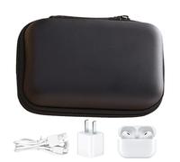 Pzuryhg Electronic Organizer, Electronics Accessories Carry Case, EVA Protective Case, Storage Bag, Tech Accessories Pouch for Headphones, Earplugs, and Cables, 10cm x7cm