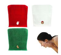 Pzuryhg Holiday Kitchen Towels, 3-Pack Quick-Dry Cotton Absorbent Hand Towels, 32x45cm Comfortable Decorative Kitchen Linens for Holidays Cooking, Festive Hands Towel for Seasonal Use