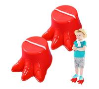 Pzuryhg Kid Stilts, Children Walking Stilts, Walking Buckets Big Feet Stilts 2PCS Dinosaur Foot Shape, 15x8.5x12cm Balancing Stilts Anti-Slip Classic Picnic Game Set for Kids Parties