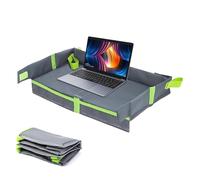 Pzuryhg Kids Travel Tray, Car Seat Tray, Kids Activity Tray, Folding Airplane Tray, Travel Tray with Cup Holders, Lightweight Kids Car Tray, Multipurpose Airplane Tray Table for Kids