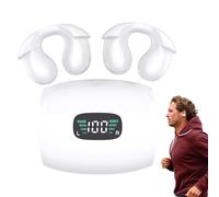 Pzuryhg Mini Bone Conduction Headphones with Ear Clip Design, Open-Ear Earbuds for Running and Sports, Lightweight Wireless Audio for Outdoor Workouts, Fitness, and Daily Hands- Listening