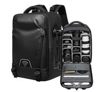 Pzuryhg Portable Camera Bookbag for Photographers, Camera Backpack, Professional Photography Bag, Large Capacity Mirrorless Backpack for Outdoor Use (11.81x6.69x15.75 Inches)