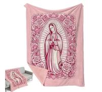 Pzuryhg Prayer Blanket - Inspirational Scripture Comfort Wrap, Plush Spiritual Home Covering with Gentle Heat Lock Feature, Relaxation Support Design, Ideal for Dormitory Apartment Camping Holiday