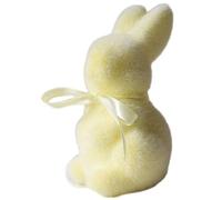 Pzuryhg Rabbit Decor - Artificial Turf Garden Hare, Realistic Velvet Feel Statue with Emerald Color Finish, Whimsical Holiday Centerpiece Display, Ideal for Easter Party Table Arrangement