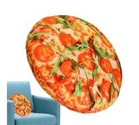 Pzuryhg Round Pizza Pillow | Pizza Pillow | Plush Pizza Pillow | Pizza-Shaped Cushion, Soft Pizza Throw Pillow, Decorative Pizza Pillow, Round Pizza Cushion, Realistic Pizza Pillow