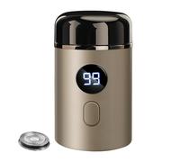 Pzuryhg Small Electric Shaver, Portable Face Grooming Tool, Waterproof Beard Trimmer, Type-C Rechargeable, 3W Power, (4 x 4 x 7cm), Ideal for Home & Travel