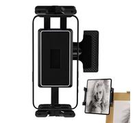 Pzuryhg Tablet Holder, Phone Mount, Tabletop Clamp, Adjustable Angle, Portable Design, Strong Grip, Hands-Free Viewing, Easy Setup, Bedside, Airplane, Treadmill, Drawing, (ABS)