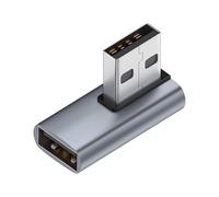 Pzuryhg USB 3.0 Adapter - Right Angle A Male to Female, 10Gbps High Speed Extension with Gold Plated Contacts, Slim Low Profile Design Ideal for Laptop PC TV Stations