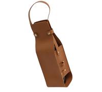 Pzuryhg Wine Tote PU Leather Wine Holder Wine Carrying Case Wine Carrier With Handle Liquor Bottle Carrier Travel Wine Bag Portable Wine Pouch Stylish Wine Storage Wine Bag Insulated Wine Carrier