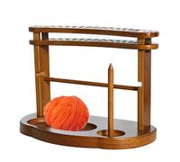Pzuryhg Yarn Holder Dispenser for Crocheting, Large Capacity Double-Layer Organizer for Knitting And Crochet, Smooth Yarn Feed, Storage, Portable Wool Ball Storage Box, 12.68x9.45 in