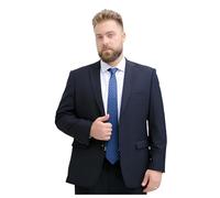 PZUYBZQ Completo Da Uomo 2 Pezzi, Completo Grande E Alto Per Uomo, Completo Classico A 2 Bottoni Tinta Unita, Completo Giacca E Pantaloni Da Matrimonio Business(Navy,7XL)