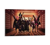 PZXXUEHY Poster decorativo da parete a tema anime One Piece Strong World, stampa artistica su tela, poster decorativo moderno, per camera da letto, 40 x 60 cm