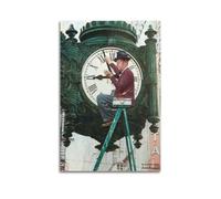 PZXXUEHY Poster decorativo retrò con orologio, motivo: guaritore di orologi, poster decorativo da parete su tela, stampa artistica su tela, poster decorativo moderno, per camera da letto, 20 x 30 cm