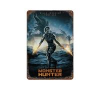 PZXXUEHY Poster del film Monster Hunter PosterWall Decor Art Metal Tin Poster Modern Bar Decorations30x20cm