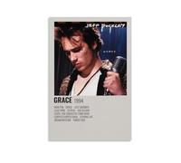 PZYASX Jeff Buckley Grace - Poster da parete impermeabile, su tela, adatto per ufficio, camera da letto, soggiorno, poster 20 x 30 cm, senza cornice