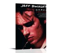 PZYASX Jeff Buckley Grace - Poster da parete impermeabile, su tela, adatto per ufficio, camera da letto, soggiorno, poster 40 x 60 cm, con cornice