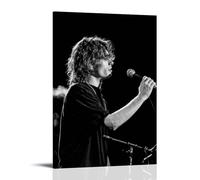 PZYASX Jeff Buckley - Poster impermeabile da parete, su tela, adatto per ufficio, camera da letto, soggiorno, poster 50 x 75 cm, stile cornice