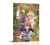 PZYASX Nokotan - Poster impermeabile su tela, motivo: My Deer Friend, adatto per ufficio, camera da letto, soggiorno, poster 40 x 60 cm, con cornice