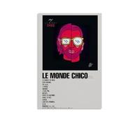 PZYASX PNL Le Monde Chico - Poster da parete su tela, impermeabile, adatto per ufficio, camera da letto, soggiorno, poster, 40 x 60 cm, senza cornice