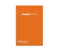 PZYASX Poster da parete su tela impermeabile con Frank Ocean Channel arancione, adatto per ufficio, camera da letto, soggiorno, poster 50 x 75 cm, senza cornice