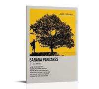 PZYASX Poster da parete su tela impermeabile con Jack Johnson In Between Dreams, adatto per ufficio, camera da letto, soggiorno, poster 50 x 75 cm, con cornice