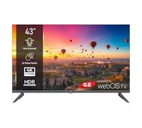 Q.2 Televisione da 43 pollici, 4K UHD 3840 x 2160, Smart TV, HDR, senza cornice, WiFi, Bluetooth, WebOS.