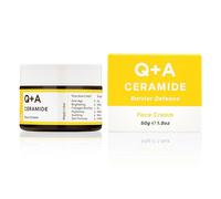 Q+A Ceramide Barrier Defence Crema Viso | 50g | Formula idratante e protettiva con ceramidi, Pro Vitamina E e Squalano