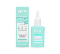 Q+A Olio nutriente per capelli e cuoio capelluto (50 ml), versatile, trattamento anti-crespo con olio di rosmarino, argan e olio di marula