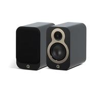Q Acoustics 3010c - Coppia di altoparlanti compatti da scaffale, colore nero satinato, tipo a 2 vie, driver bassi da 4", tweeter da 0,9", altoparlanti stereo/altoparlanti passivi per sistema audio