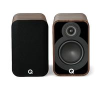 Q ACOUSTICS Santos 5020 - Coppia di altoparlanti da scaffale in palissandro, driver medio/basso da 12,7 cm, tweeter da 1", altoparlanti TV per sistema audio surround, altoparlanti per giradischi in