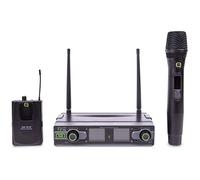 Q Audio QWM 1950 HH + BP Channel 70 UHF Diversity Dual Wireless Microfono System 863.1/864.9MHz