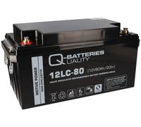 Q-Batteries 12LC-80/12V - 80Ah Batteria Piombo Tipo Ciclico AGM - Deep Cycle