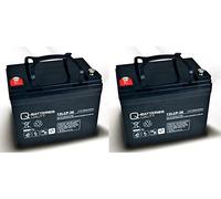 Batteria di ricambio per Invacare Butler 2 pezzi Q-Batteries 12LCP-36 12V 36Ah Cycle type AGM