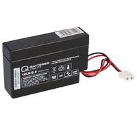 Q-Batteries 12LS-0.8 12V 0,8Ah AGM Acido Batteria Con Amp-Stecker