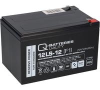 Q-Batteries 12LS-12 F1 12V 12Ah Blei-Vlies-Akku AGM Vds Ups Notsrom Alarm Akku