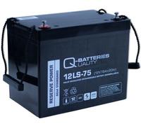 Q-Batteries 12LS-75 12V 75Ah Batteria Al Piombo Tipo Standard AGM 10 Anni Tipo