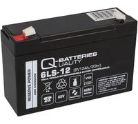 Q-Batteries 6LS-12 6V 12Ah Blei-Vlies Batteria / AGM VRLA con VdS
