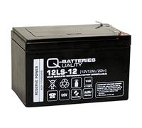 Q-Batteries Batteria 12LS-12 F2 12 V 12 Ah al piombo/AGM VRLA con VdS