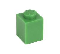 Q-Bricks 1 x 1-Stud Building Blocks Loose Pack (1000 Pezzi, Verde)