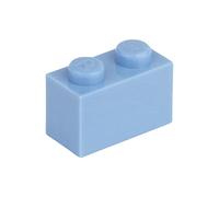 Q-Bricks Sacchetto da 500pz. Mattoncino 1X2 Azzurro 890