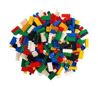 Q-Bricks Set di mattoncini classici | 300 Pz. mattoncini base in 5 forme | Colori base | Confezionato in una scatola riutilizzabile | Compatibile al 100% | Prodotto nell'UE