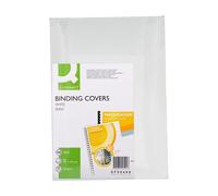 Q-Connect 250gsm A4 Binding Comb Covers (Pack of 100) - White