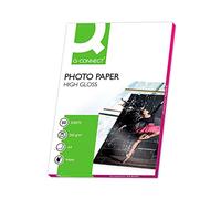 Q Connect 260gsm-Carta fotografica lucida, formato A4, confezione da 50 pezzi