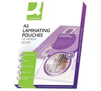 Q-Connect A5 Laminating Pouch 125 Micron (Pack of 100) KF04108,153 x 216 mm 153