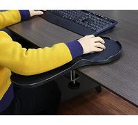 Q-CONNECT Bracciolo ergonomico tappetino per mouse e supporto per polso colore nero 220 x 140 x 480 mm