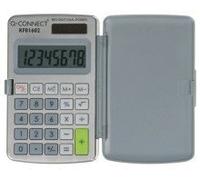 Q-Connect - Calcolatrice tascabile, 8 cifre, 8 cifre, colore: Grigio