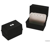 Q CONNECT CARD INDEX BOX 8X5 BLK 1 nero